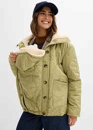 Giacca prémaman leggera 3 in 1 con fodera in teddy e inserto babywearing, bonprix