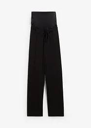 Pantaloni prémaman in punto di Roma a gamba larga e dalla linea dritta, bonprix