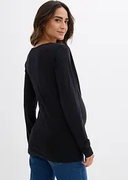 Maglia prémaman / da allattamento 2 in 1 in puro cotone biologico (pacco da 2), bonprix