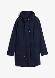 Parka corto in cotone a collo alto con coulisse, bonprix