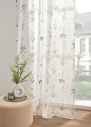 Tenda trasparente in fantasia floreale (pacco da 1), bonprix