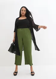 Cardigan lungo traforato, bonprix