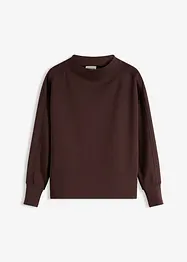 Felpa overzize effetto neoprene, bonprix