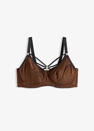 Reggiseno minimizer in tessuto glitterato, bonprix