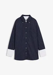 Camicia a righe in misto viscosa, bonprix