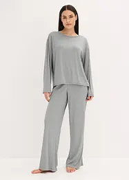 Pigiama in morbido jersey pointelle, bonprix