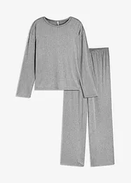 Pigiama in morbido jersey pointelle, bonprix