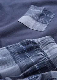 Pigiama con pantaloni in flanella di cotone morbido, bonprix