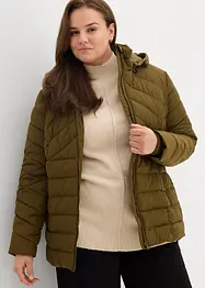 Giacca trapuntata leggera con cappuccio rimovibile, bonprix