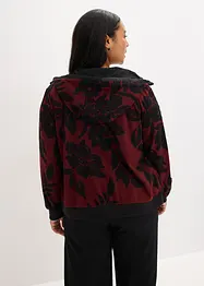 Felpa con zip e cotone, bonprix