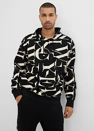 Felpa con cappuccio in cotone biologico, loose fit, bonprix