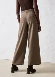 Pantaloni con pinces larghi in misto lana, bonprix