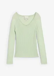Maglione in filato fine di lana merino, bonprix