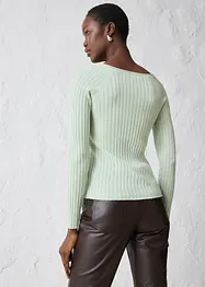 Maglione in filato fine di lana merino, bonprix