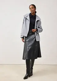 Maglione a coste in lana merino, bonprix