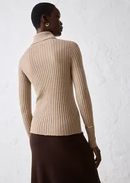 Maglione in filato fine di lana merino, bonprix