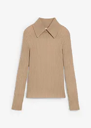 Maglione in filato fine di lana merino, bonprix