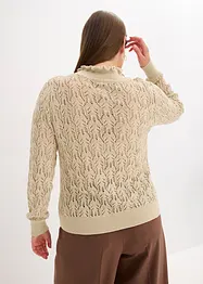 Maglione traforato di cotone, bonprix