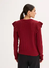 Cardigan traforato di cotone, bonprix