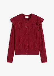 Cardigan traforato di cotone, bonprix