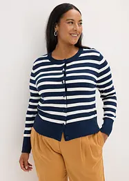 Cardigan in maglia fine a righe, bonprix