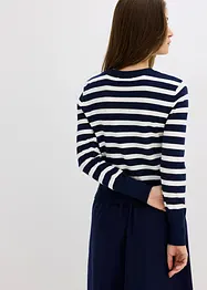 Cardigan in maglia fine a righe, bonprix