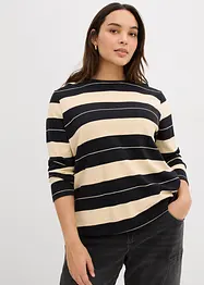 Maglia a maniche lunghe in cotone pesante, bonprix