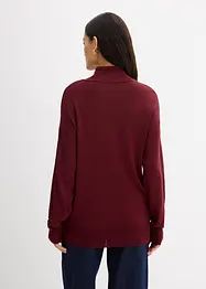 Maglione a collo alto in filato fine di misto viscosa, bonprix