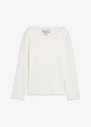 Maglia a maniche lunghe in puro cotone biologico, bonprix