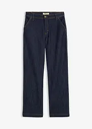 Jeans wide leg, vita media, bonprix