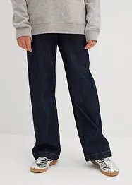 Jeans wide leg, vita media, bonprix
