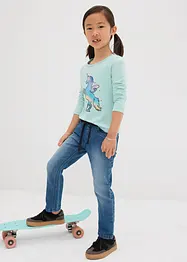 Jeans con elastico in vita, mid waist, bonprix