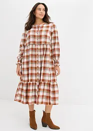 Abito midi in flanella, bonprix