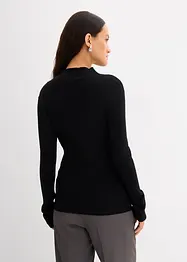 Maglia a costine in misto viscosa, bonprix