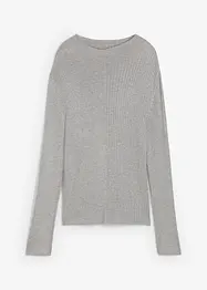 Maglia a costine in misto viscosa, bonprix
