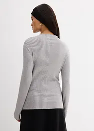 Maglia a costine in misto viscosa, bonprix