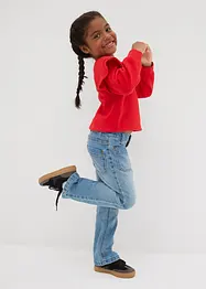 Jeans bootcut, vita media, bonprix