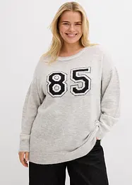 Maglione oversize con spalle scese, bonprix