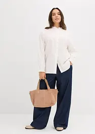 Jeans wide leg, vita media, bonprix