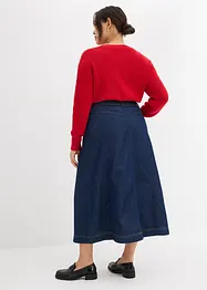 Gonna midi di jeans, bonprix