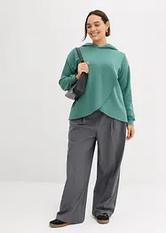 Felpa con cappuccio in morbido misto viscosa, bonprix