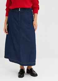 Gonna midi di jeans, bonprix