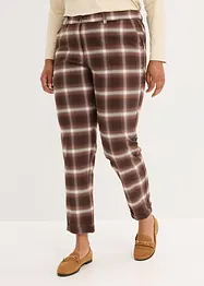Pantaloni a quadri con risvolto, bonprix