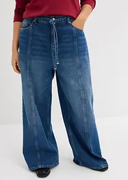 Jeans wide leg, vita alta, bonprix