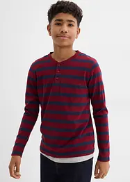 Maglia serafino in puro cotone biologico (pacco da 2), bonprix