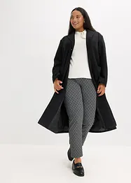 Pantaloni jacquard con elastico in vita e fibbia, bonprix