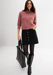 Cardigan con cappuccio, bonprix