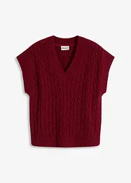 Gilet in maglia a trecce, bonprix