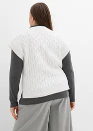 Gilet in maglia a trecce, bonprix