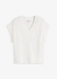 Gilet in maglia a trecce, bonprix